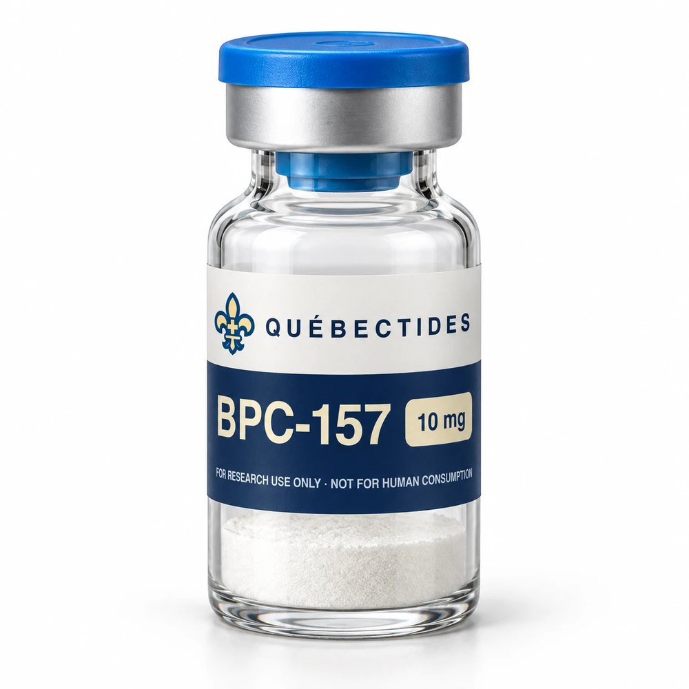 BPC-157 research peptide vial — Québectides