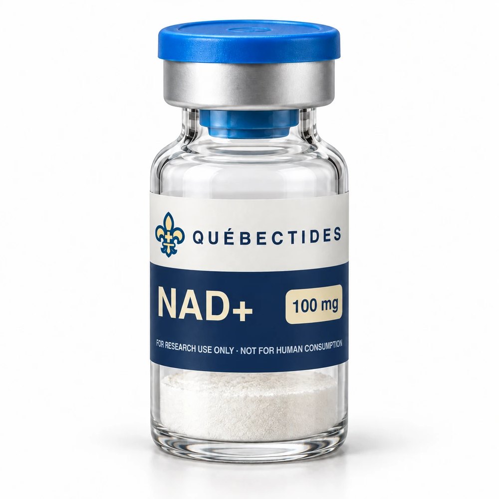 NAD+ research peptide vial — Québectides